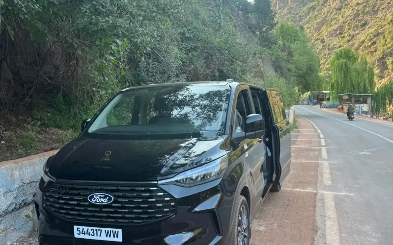 hire modern Ford Toureno with driver in Morocco