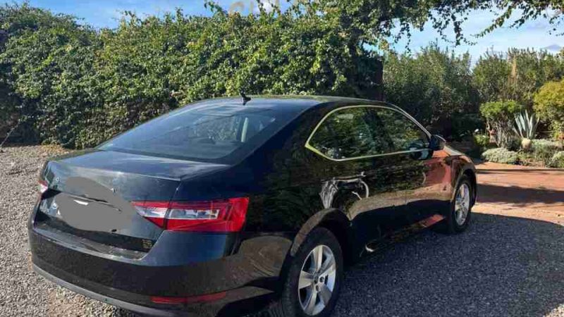 Skoda superb with driver in Morocco
